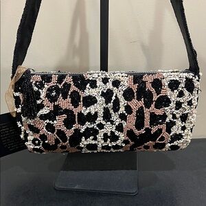 Made In India | Leopard Beaded Shoulder Bag 🐆🤎